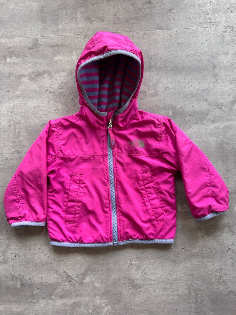 North Face Infant Girls Reversible Jacket Pink 6-12 Months